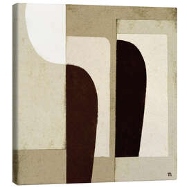Lienzo Abstract collage in neutral colours I - Marco Marella