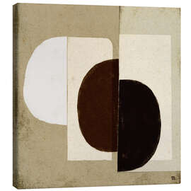 Canvas print Abstract collage in neutral colours II - Marco Marella