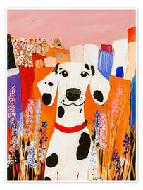 Wall print Happy Dalmatian - Anastasia Mamoshina