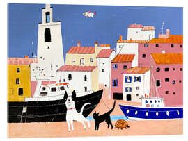 Tableau en verre acrylique Pets on board! - Anastasia Mamoshina