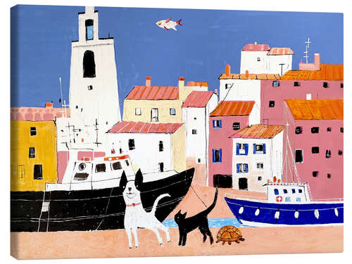 Lienzo Pets on board!