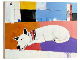Obraz na drewnie Siesta and Sleeping Dog