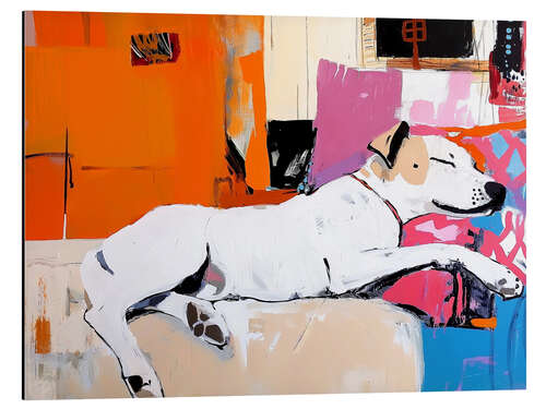 Aluminium print Siesta Sleeping Dog