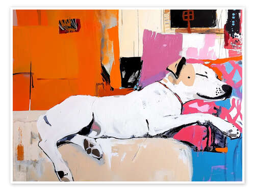 Poster Siesta Sleeping Dog