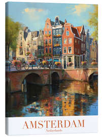 Canvas print Amsterdam Travel Art - TAlex