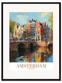 Gerahmter Kunstdruck Amsterdam Reisekunst