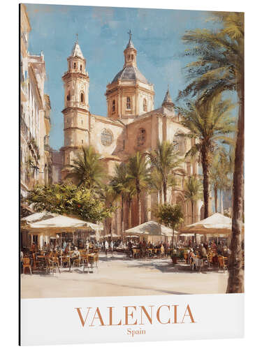 Tableau en aluminium Valencia Travel Art
