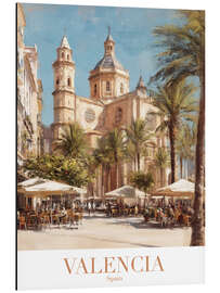 Tableau en aluminium Valencia Travel Art