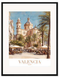 Gerahmter Kunstdruck Valencia Reisekunst - TAlex
