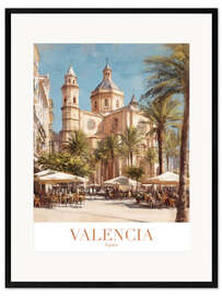 Impression artistique encadrée Valencia Travel Art