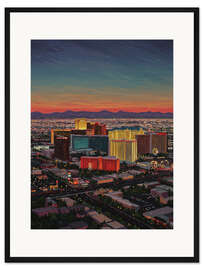 Gerahmter Kunstdruck Farbenfrohes Las Vegas