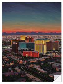 Wandsticker Farbenfrohes Las Vegas