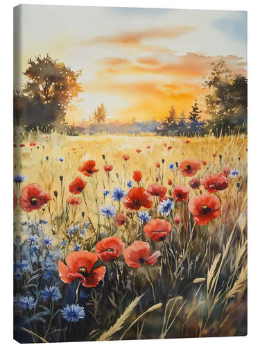 Stampa su tela Poppy Field