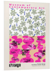 Hartschaumbild Exhibition poster for Visionary surface design