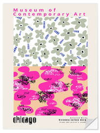 Wandsticker Exhibition poster for Visionary surface design