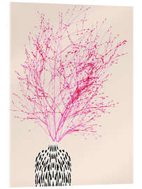 Acrylglasbild Zarte, pinke Feder-Gräser - Annick