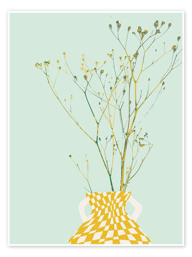 Poster Delicate branch of a wild herb