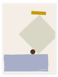Stampa Abstract equilibrist with geometric shapes - Annick