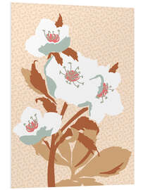 Hartschaumbild Minimalistische Nieswurz