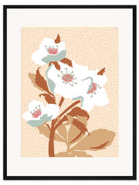 Gerahmter Kunstdruck Minimalistische Nieswurz