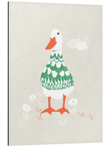 Obraz na aluminium Gosling in a Scandinavian sweater