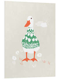 Hartschaumbild Gosling in einem skandinavischen Pullover - Annick