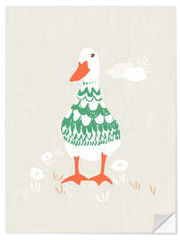 Wandsticker Gosling in einem skandinavischen Pullover - Annick