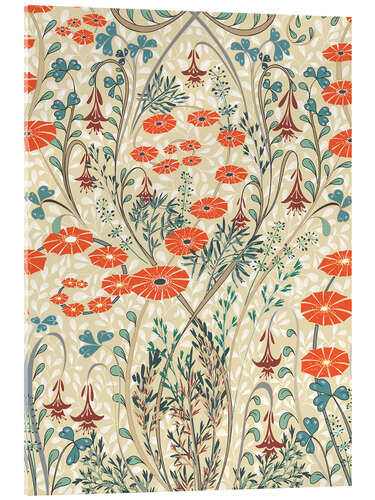 Obraz na szkle akrylowym Wild Meadow Flowers Vintage
