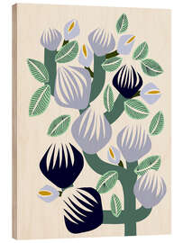 Holzbild Kräftiger Blütenzweig - Annick