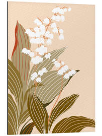 Aluminium print Wild Garden, Lily of the Valley - Annick