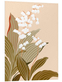 Tableau en PVC Wild Garden, Lily of the Valley - Annick
