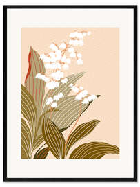 Framed art print Wild Garden, Lily of the Valley - Annick