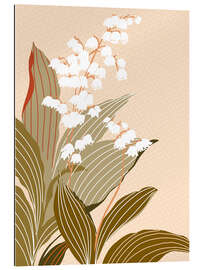 Quadro em plexi-alumínio Wild Garden, Lily of the Valley - Annick