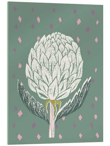 Obraz na szkle akrylowym Artichoke in sage green