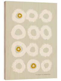 Holzbild Stärke in Ruhe