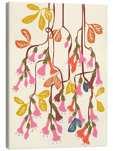 Canvas print Hanging Fuchsia flowers