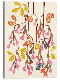 Canvas print Hanging Fuchsia flowers - Annick