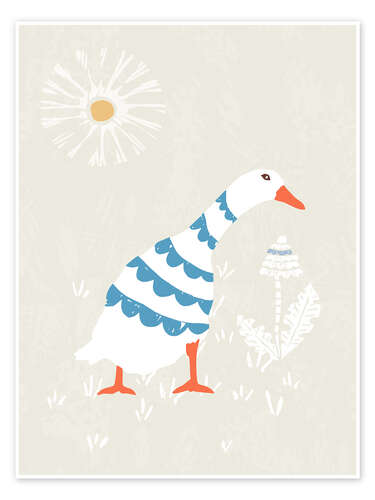 Poster Goslings in the sunshine