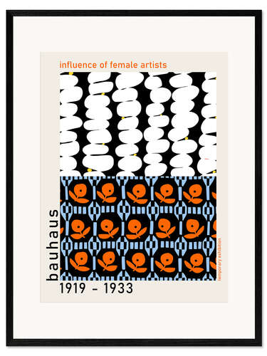 Framed art print Bauhaus, Influence of Female Artists