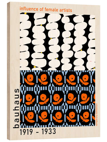 Tableau en bois Bauhaus, Influence of Female Artists