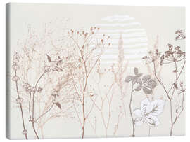 Stampa su tela Meadow with grasses and wild herbs - Annick