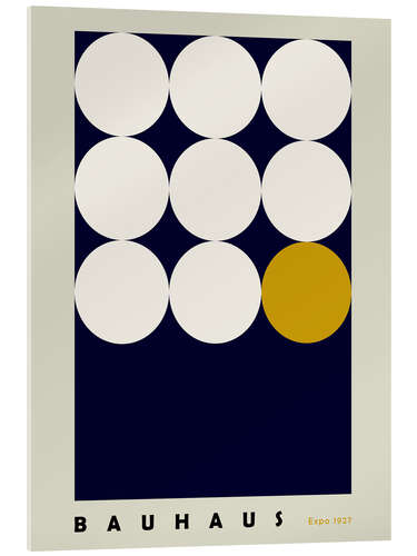 Stampa su vetro acrilico Bauhaus poster with geometries