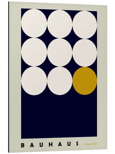 Print på aluminium Bauhaus poster with geometries