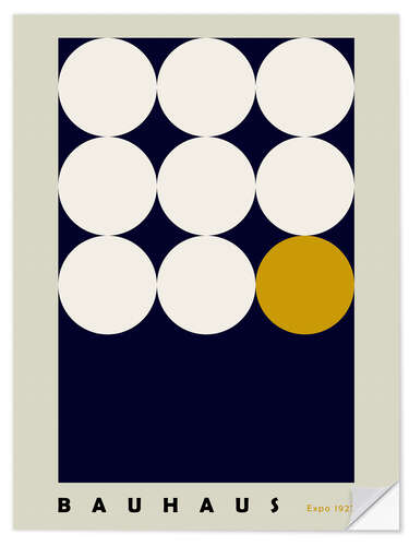 Wall sticker Bauhaus poster with geometries