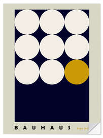 Wall sticker Bauhaus poster with geometries - Annick