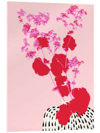 Cuadro de metacrilato Pink branch of a lady's mantle plant - Annick