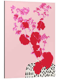 Alubild Pinker Zweig einer Frauenmantelpflanze - Annick