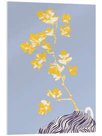 Cuadro de metacrilato Still life with yellow hawthorn branch - Annick