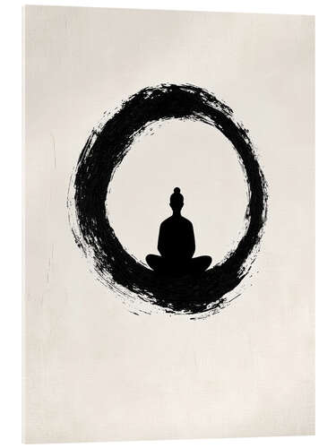 Acrylglas print Sit. Breath. Become.