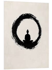 Hartschaumbild Sit. Breath. Become.